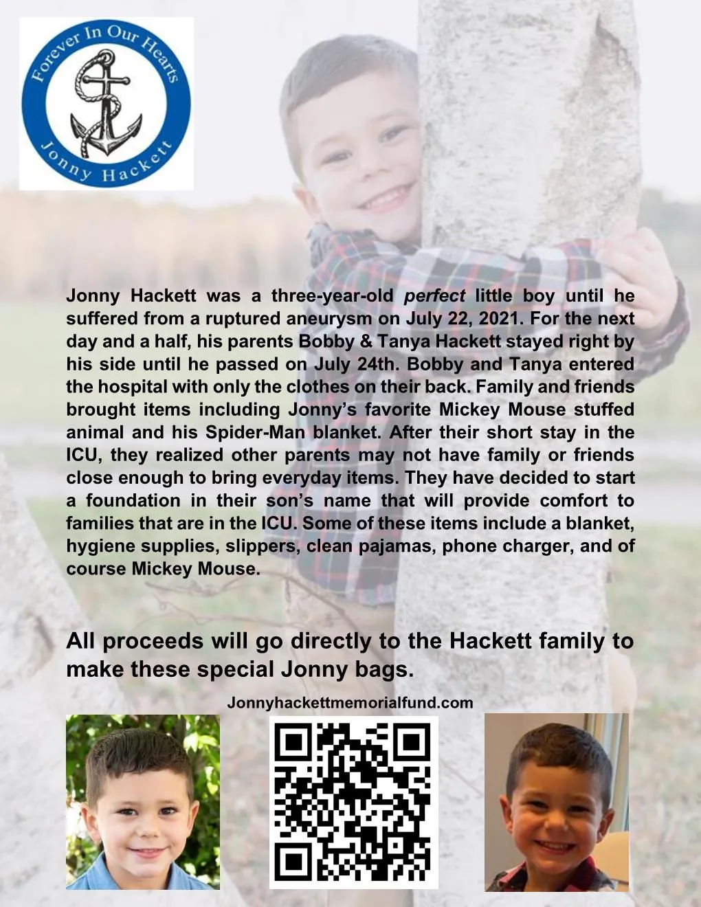 Jonny Hackett Memorial Fund