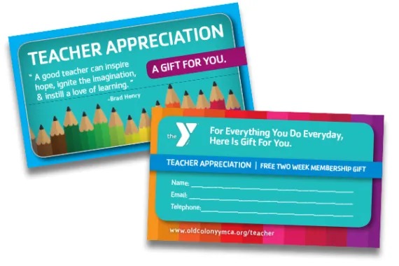 Teacher Appreciation YMCA